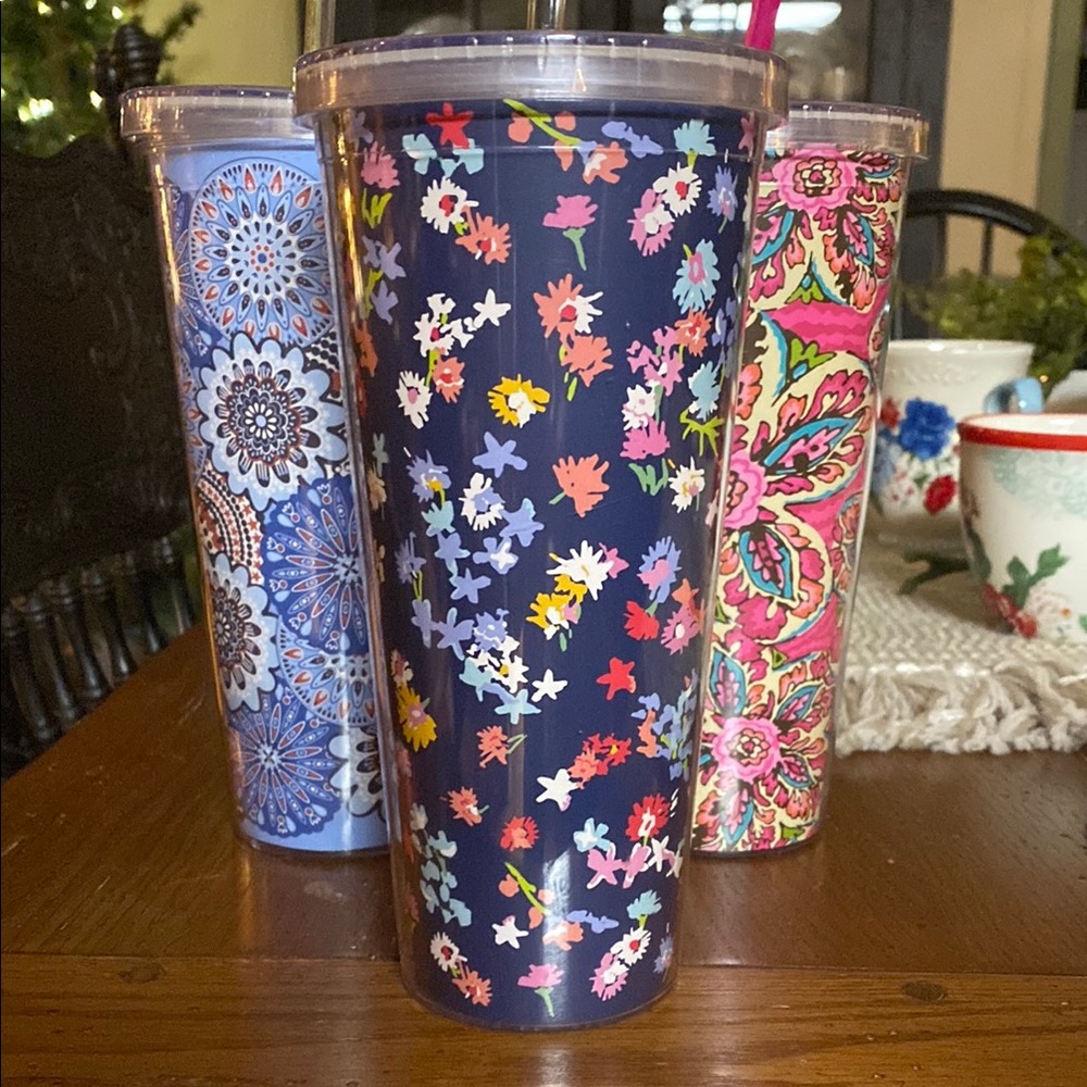 ‼️LAST CHANCE❗️💕VERA BRADLEY Floral Patterned Tumbler